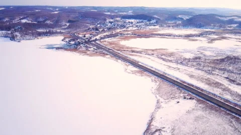 Winter in Kushiro Wetlands Vídeos de archivo 332789566