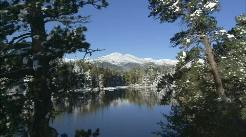 Winter Lake 01 Stock Footage 299824