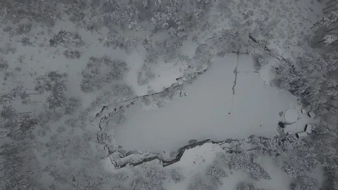 Winter lake 02 Video stock 127574888