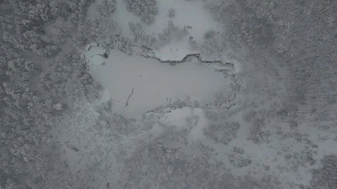 Winter lake 03 Stock Footage 127575367