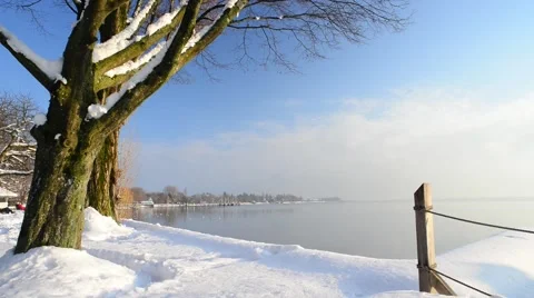 Winter at lake constance 動画素材 45681843