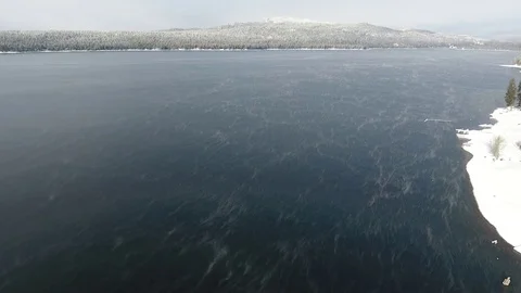 Winter Lake Video stock 73278167