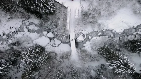 Winter lake Vídeos de archivo 145850745