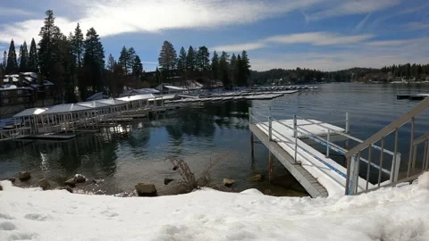 Winter Lake Video stock 150409311