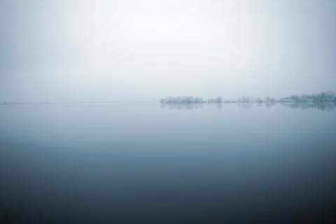 Winter lake Stock Photos