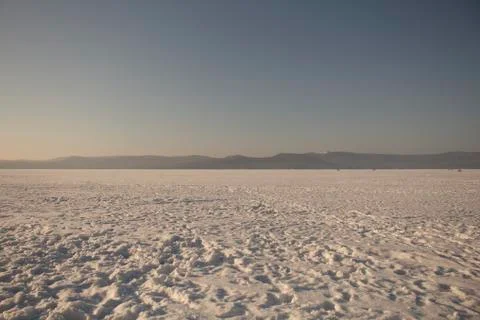 Winter lake Stock Photos