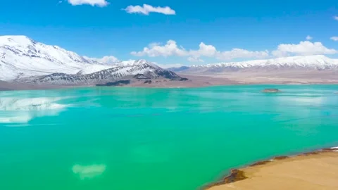 Winter Lake Scenery Stock Footage 243067471