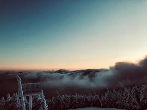 Winter landcape 库存照片