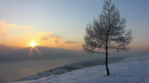 Winter landscape 5  Stock Footage 587146