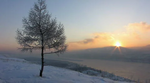 Winter landscape 6  Stock Footage 587153