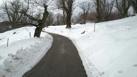 Winter landscape aerial view 스톡 동영상 84375436