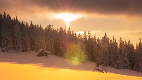 Winter landscape after the storm Stock Footage 170574143