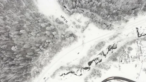 Winter landscape after the storm Stock Footage 170777676