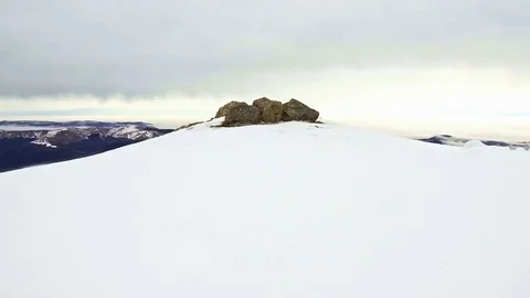 Winter landscape and ski resort Stock Footage 84775464