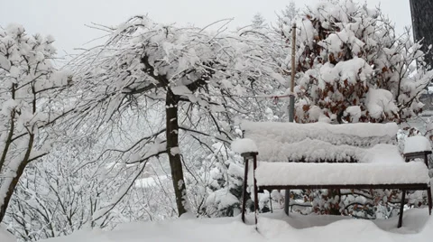 Winter landscape in Austria 库存影片 34405158