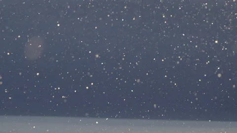 Winter landscape background of arctic snow fall at sunset Stock Footage 145704500