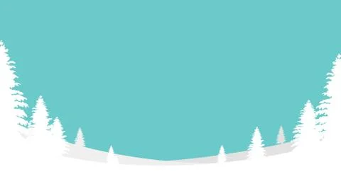 Winter Landscape Background. Flat Vector Illustration . flat and simple backg Stock Illustration