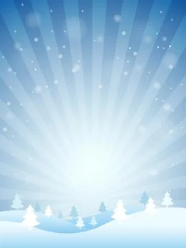 Winter landscape background Stock Illustration