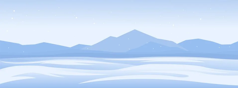 Winter landscape background Stock Illustration