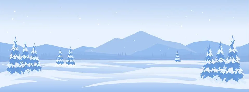 Winter landscape background Stock Illustration