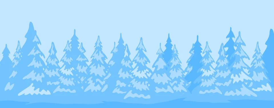 Winter landscape background Stock Illustration