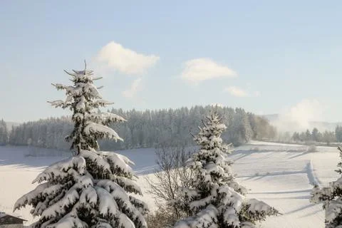 Winter landscape in Bavaria Foto stock