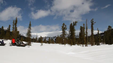 Winter  landscape with Clouds Video stock 37530048
