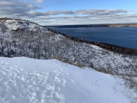 Winter landscape. Composition of nature. Stock Photos