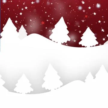 Winter landscape creative snow design graphic Stock Illustration