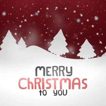 Winter landscape creative snow design graphic Stock Illustration