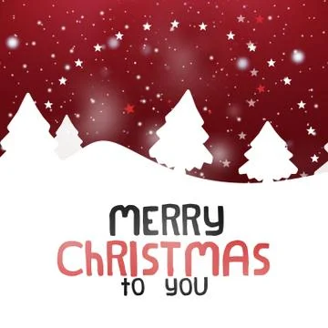 Winter landscape creative snow design graphic Stock Illustration