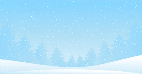 Winter landscape with falling snow. Stock Footage 140916361