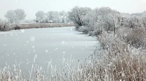 Winter landscape Stock Footage 24666295
