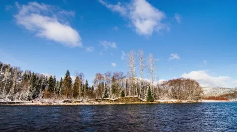 Winter landscape Stock Footage 44268632