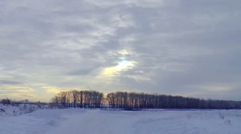 Winter landscape Stock Footage 46616944