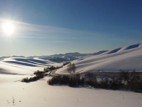Winter landscape Stock Footage 71680590