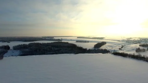 Winter landscape Stock Footage 83219389