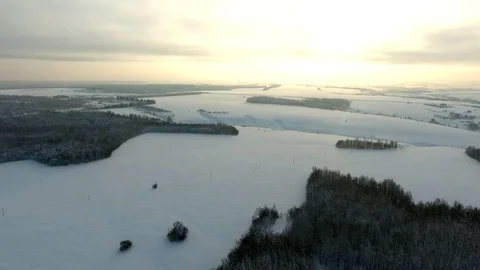 Winter landscape Stock Footage 83219462