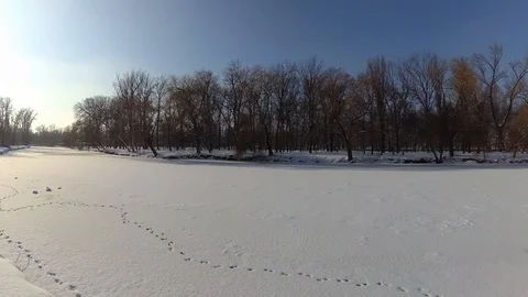 Winter landscape Stock Footage 101162320