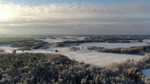Winter landscape Stock Footage 101388566