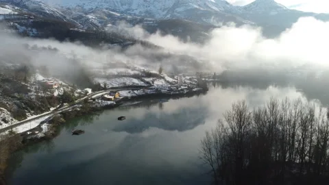 Winter landscape Vídeo Stock 146135725