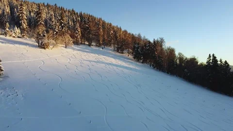 Winter landscape Stock Footage