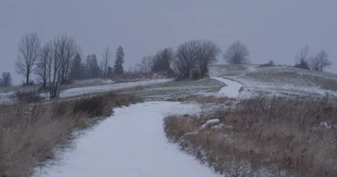 Winter landscape Stock Footage 147634564