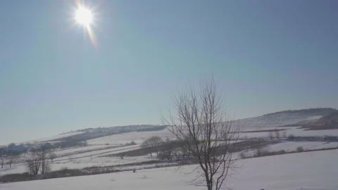 Winter landscape Video stock 164401363