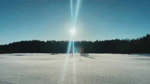 Winter landscape. Stock Footage 232937435