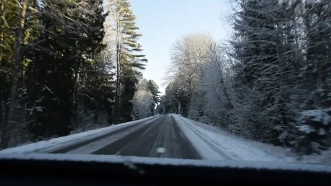 Winter landscape. Video stock 256684175