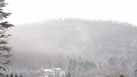 Winter landscape, fresh snow, first snow, winter travel. Stock Footage 257456639