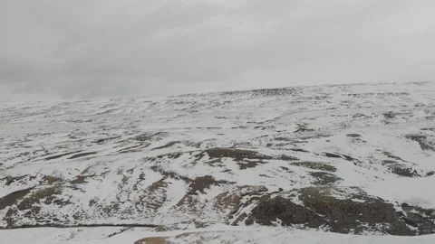 Winter landscape in Iceland Stock Footage 232485548