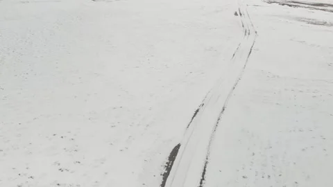 Winter landscape in Iceland Stock Footage 232486381