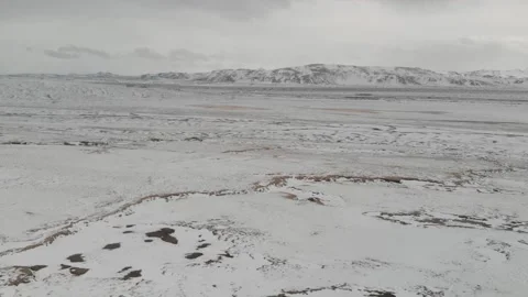 Winter landscape in Iceland Stock Footage 232486629